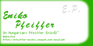 eniko pfeiffer business card